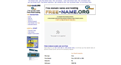 Desktop Screenshot of free-name.org